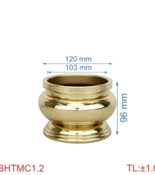 Bát hương trơn miệng cạnh 1T2