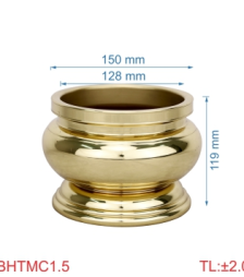 Bát hương trơn miệng cạnh 1T5