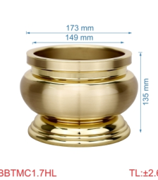 Bát hương trơn miệng cạnh 1T7 highligth