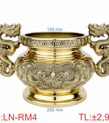 Lư nhang đồng tai dầy 4