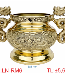 Lư nhang đồng tai dầy 6