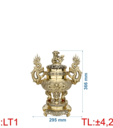 Đỉnh lư tròn quay rồng LT1