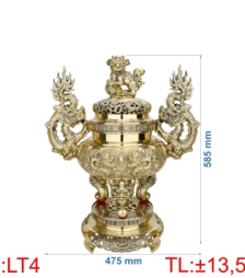 Đỉnh lư tròn quay rồng LT4