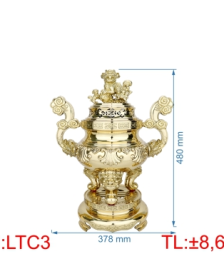Đỉnh lư tròn cổ truyền LTC3