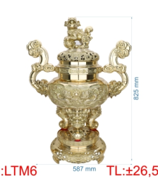 Đỉnh lư tròn quay mây LT6