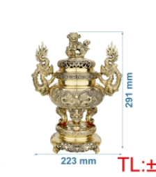 Đỉnh lư tròn quay rồng LT0