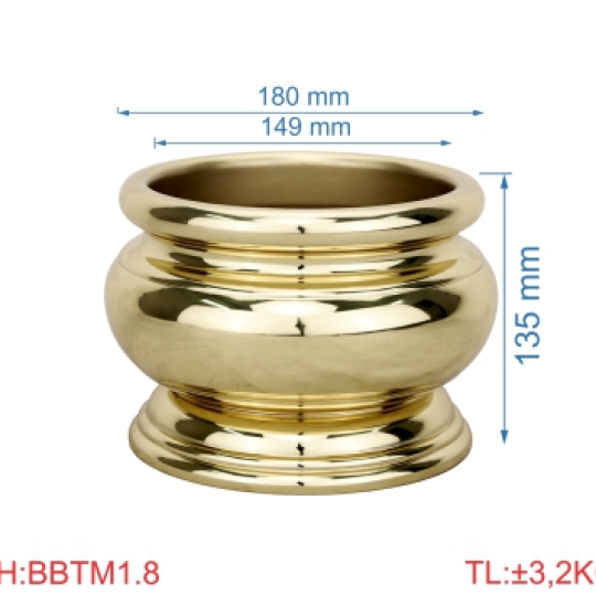 Bát hương trơn mới 1T8