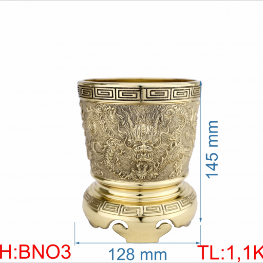 Lư nhang rồng ống 3