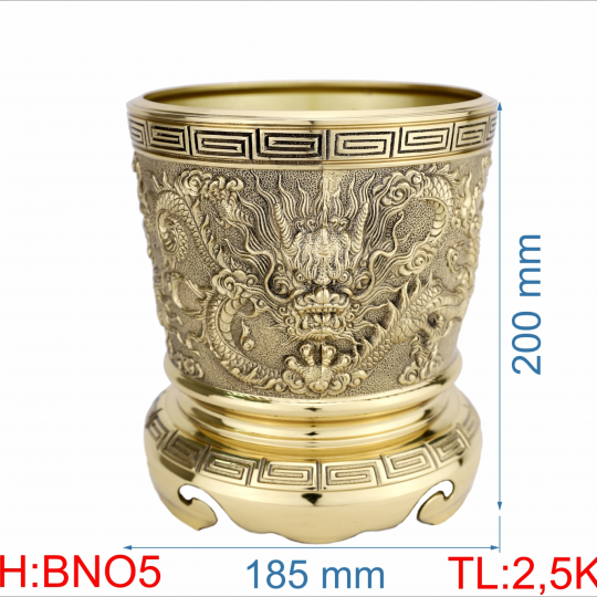 Lư nhang rồng ống 5