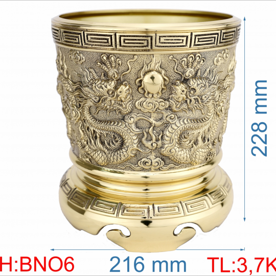 Lư nhang rồng ống 6