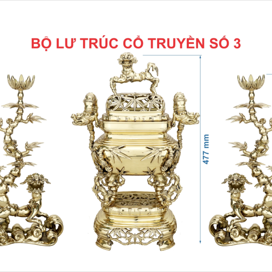 Bộ Lư Trúc Cổ Truyền Số 3