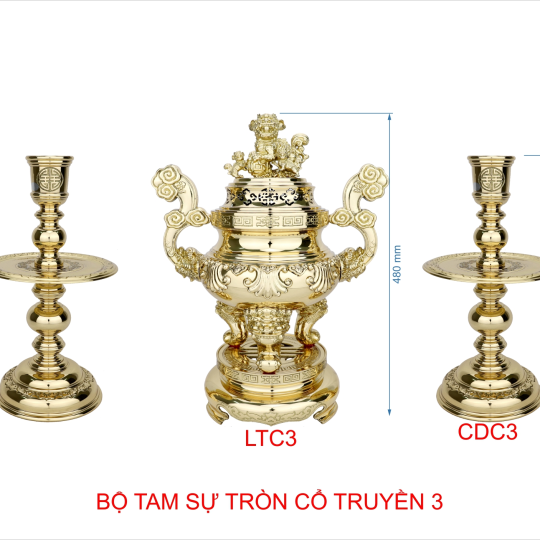 Bộ Tam Sự Tròn Cổ Truyền số 3