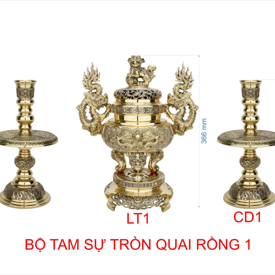 Bộ Tam Sự Tròn Quai Rồng 1