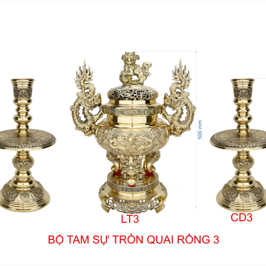 Bộ Tam Sự Tròn Quai Rồng 3