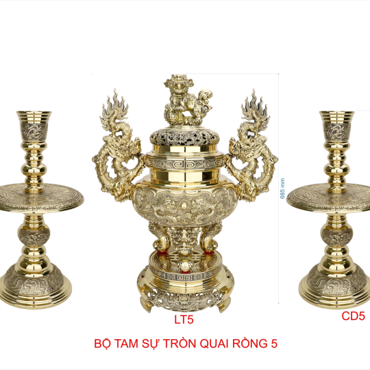 Bộ Tam Sự Tròn Quai Rồng 5