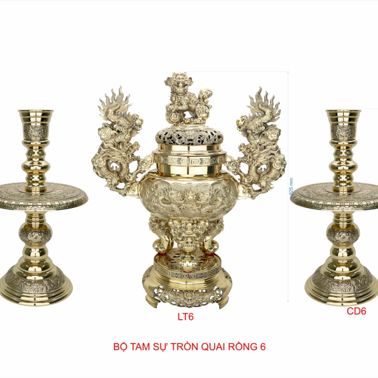 Bộ Tam Sự Tròn Quai Rồng 6