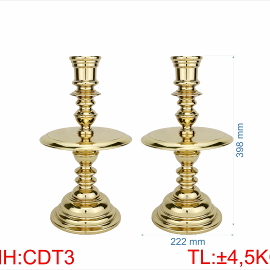 Chân đèn trơn 3