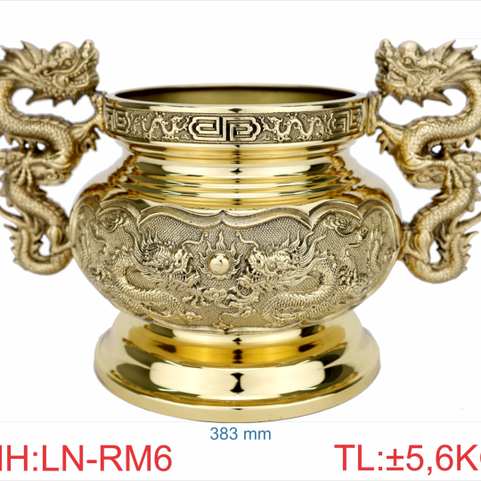 Lư nhang đồng tai dầy 6