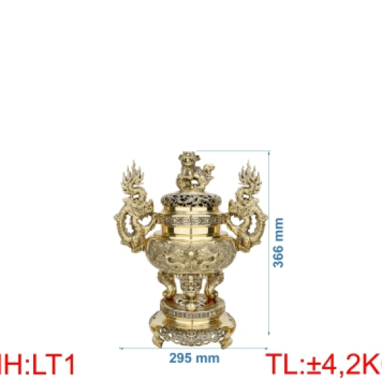 Đỉnh lư tròn quay rồng LT1