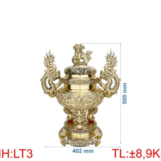 Đỉnh lư tròn quay rồng LT3