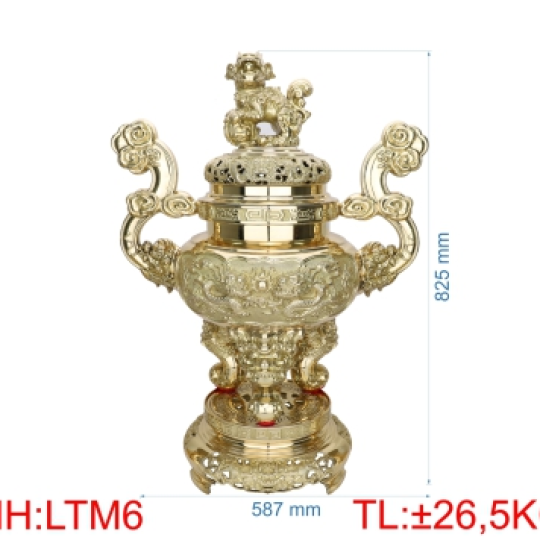 Đỉnh lư tròn quay mây LT6