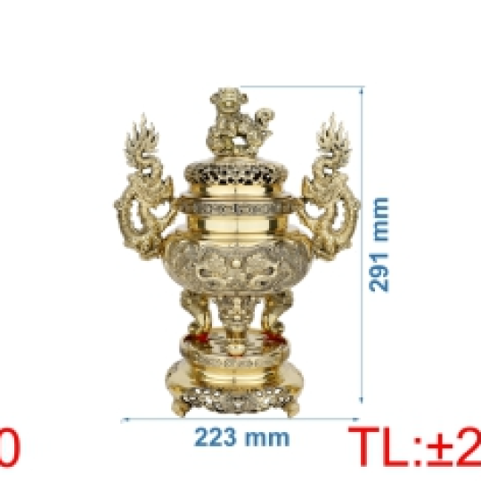 Đỉnh lư tròn quay rồng LT0