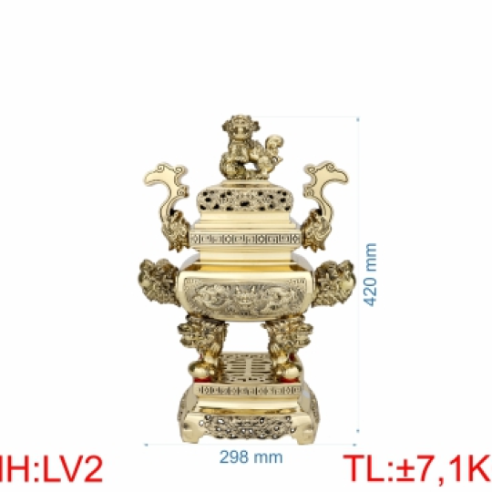 Đỉnh lư vuông LV2