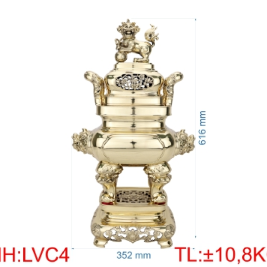 Đỉnh lư tròn quay rồng LT2