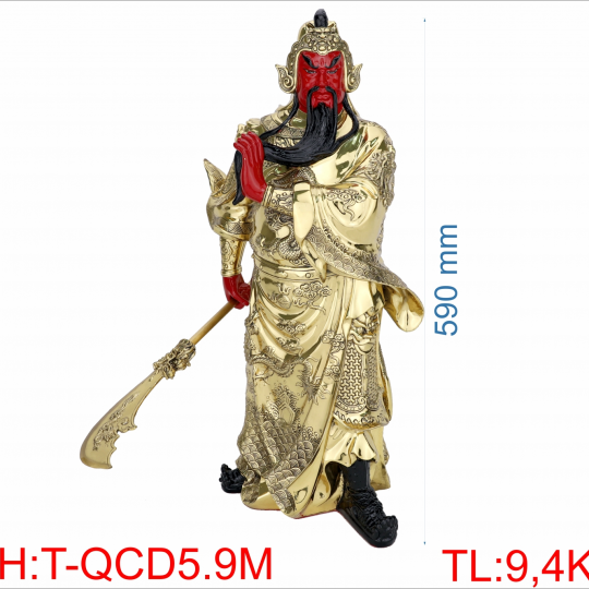 Tượng Quang Thánh Đứng Màu